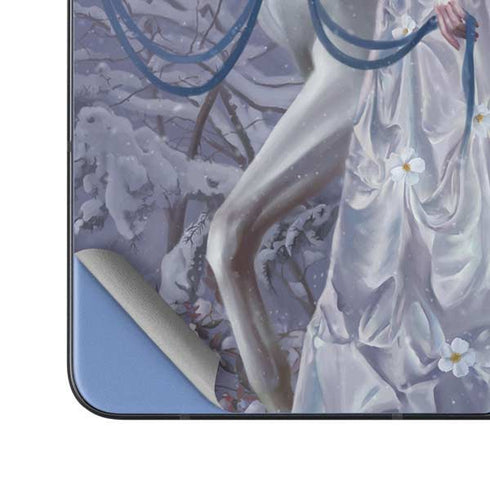 Fairy with Horse in Snow by Nene Thomas Galaxy Z Fold5 5G Skin